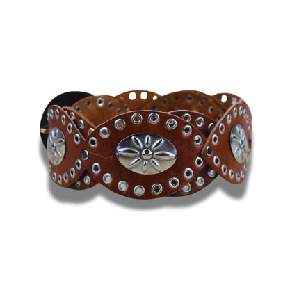 Cinturón de Cuero con Conchos - CJ0155