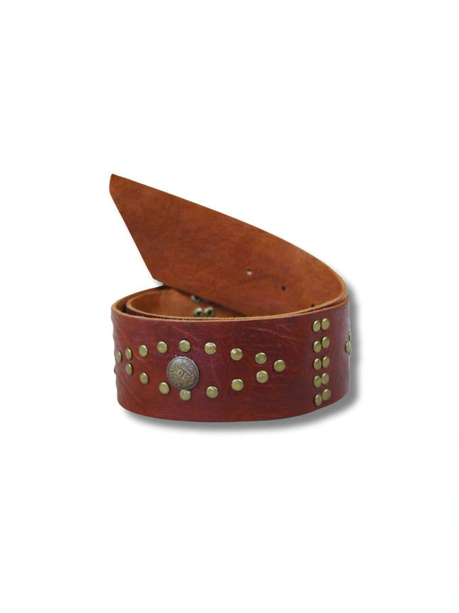 Cinturón Ancho de Piel con Tachuelas | Estilo Rockero (CJ62030/1)