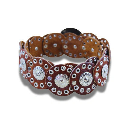 Cinturón Estilo Western con Conchos - CJ0155