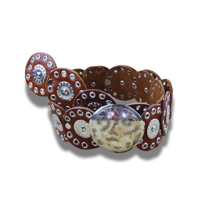 Cinturón Estilo Western con Conchos - CJ0155
