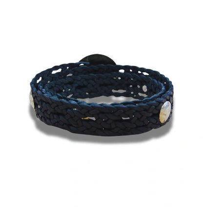 Cinturón de Piel Trenzada con Maxi Hebilla - CJ0156