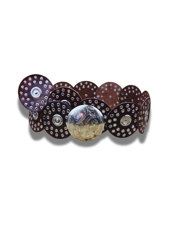 Cinturón Estilo Western con Conchos - CJ0017