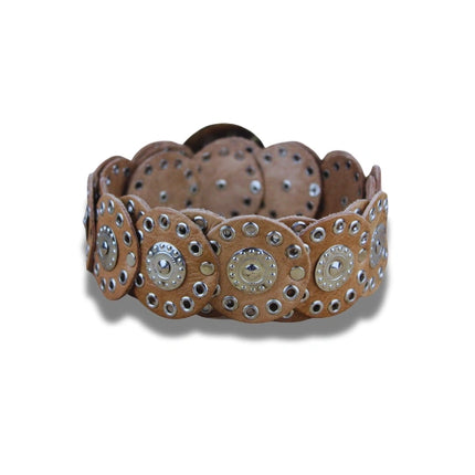 Cinturón Estilo Western con Conchos - CJ0155