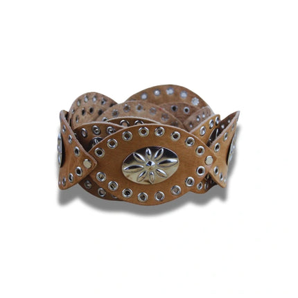 Cinturón de Cuero con Conchos - CJ0155