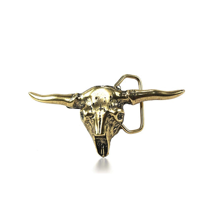 Hebilla de Calavera de Toro Longhorn | Estilo Western (CJ63405/3)