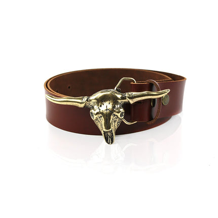 Hebilla de Calavera de Toro Longhorn | Estilo Western (CJ63405/3)