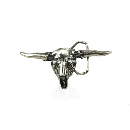 Hebilla de Calavera de Toro Longhorn | Estilo Western (CJ63405/3)