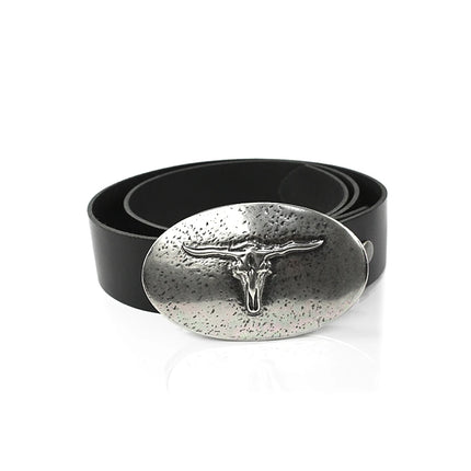 Hebilla Ovalada de Toro Longhorn | Estilo Country Western (CJ63569/3)