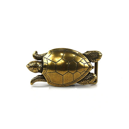 Hebilla para Cinturón de Tortuga Marina | Diseño Artesanal en Plata Vieja (CJ3576/1)