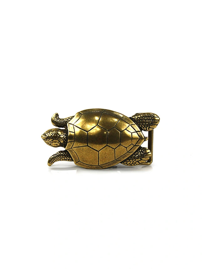 Hebilla para Cinturón de Tortuga Marina | Diseño Artesanal en Plata Vieja (CJ3576/1)