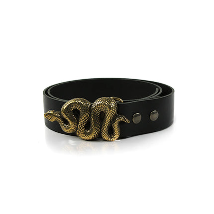 Hebilla de Serpiente Enroscada | Estilo Místico en Metal (CJ63412/1)