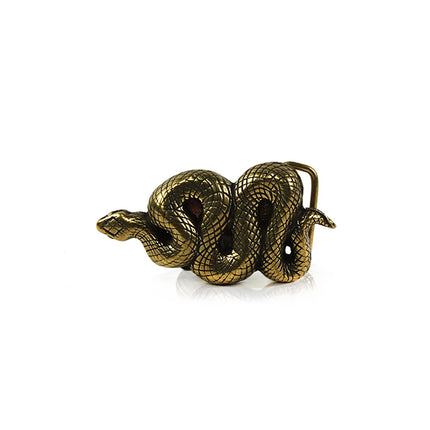 Hebilla de Serpiente Enroscada | Estilo Místico en Metal (CJ63412/1)
