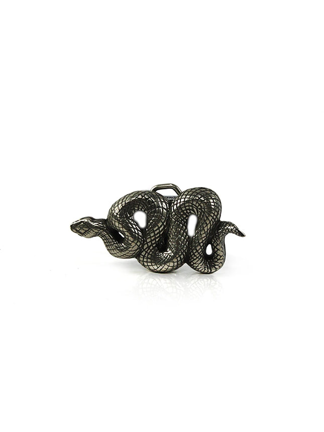 Hebilla de Serpiente Enroscada | Estilo Místico en Metal (CJ63412/1)