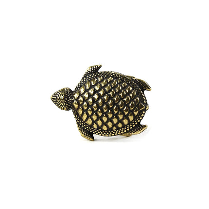 Hebilla de Tortuga Texturizada en Latón Antiguo (CJ3454/1)